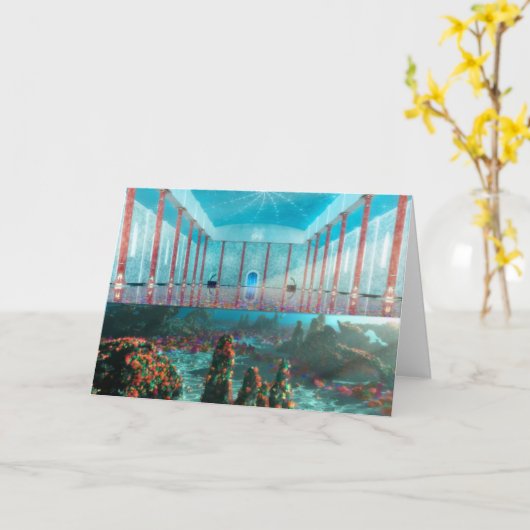 De fairy Bath-Kaart Kaart (Gele Bloem)