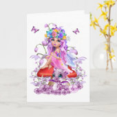 De Fairy en de Baby Draak. Kaart (Gele Bloem)