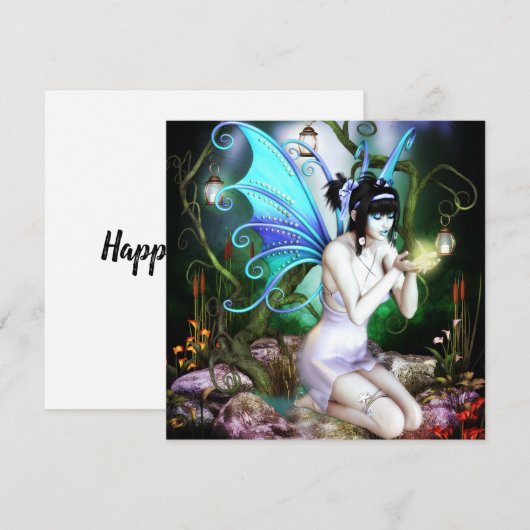 De Fairy en de Firefly Birthday Kaart (Voorkant / Achterkant)