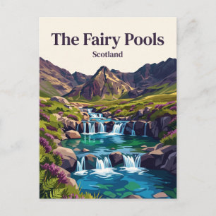 De Fairy Pools Schotland Briefkaart