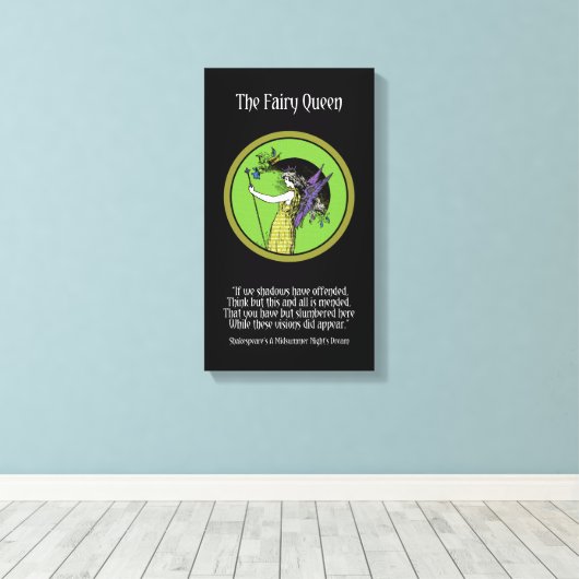 De Fairy Queen Canvas Afdruk (Insitu (Houten vloer))