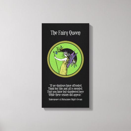 De Fairy Queen Canvas Afdruk (Voorkant)