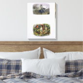 De Fairy Queen's Messenger, Elf en Owls, is ziek Canvas Afdruk (Insitu (Slaapkamer))