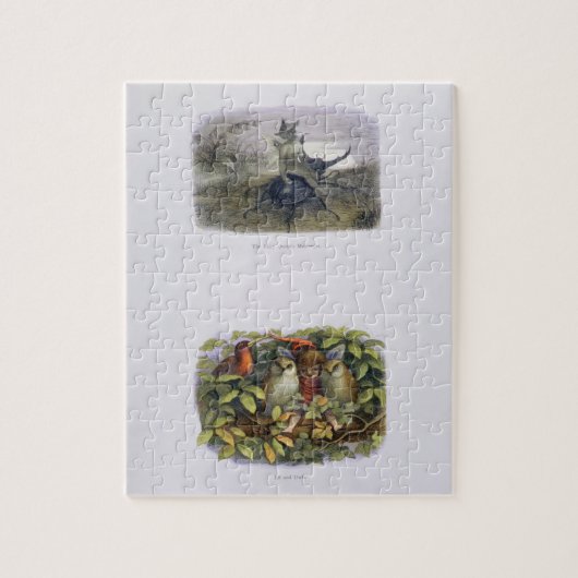 De Fairy Queen's Messenger, Elf en Owls, is ziek Legpuzzel (Verticaal)