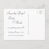 De  Fairy Tale Princess Wedding Save the Date! Aankondigingskaart (Achterkant)