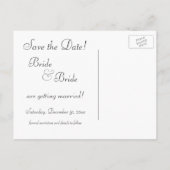 De  Fairy Tale Princess Wedding Save the Date! Aankondigingskaart (Achterkant)