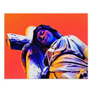 De Faith Cemetery Art behouden Foto Afdruk