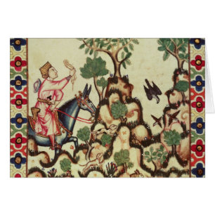 De Falcon Hunt uit het manuscript