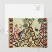 De Falcon Hunt uit het manuscript Briefkaart (Voorkant / Achterkant)