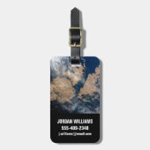 De Falklandeilanden (Islas Malvinas). Bagagelabel (Voorkant verticaal)