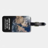 De Falklandeilanden (Islas Malvinas). Bagagelabel (Achterkant horizontaal)