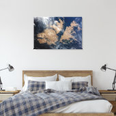 De Falklandeilanden (Islas Malvinas). Canvas Afdruk (Insitu (Slaapkamer))