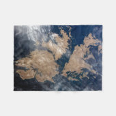 De Falklandeilanden (Islas Malvinas). Fleece Deken (Voorkant (Horizontaal))