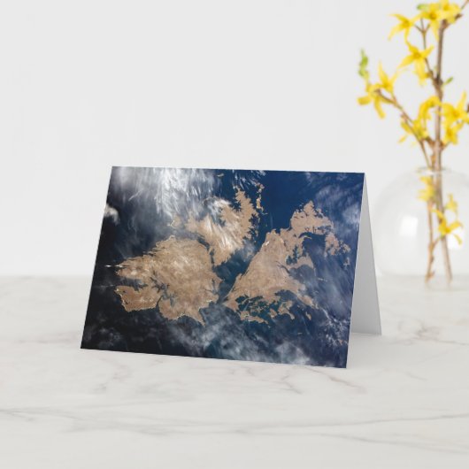 De Falklandeilanden (Islas Malvinas). Kaart (Gele Bloem)