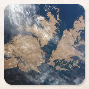 De Falklandeilanden (Islas Malvinas). Kartonnen Onderzetters