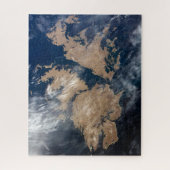 De Falklandeilanden (Islas Malvinas). Legpuzzel (Verticaal)