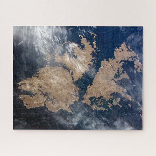 De Falklandeilanden (Islas Malvinas). Legpuzzel (Horizontaal)