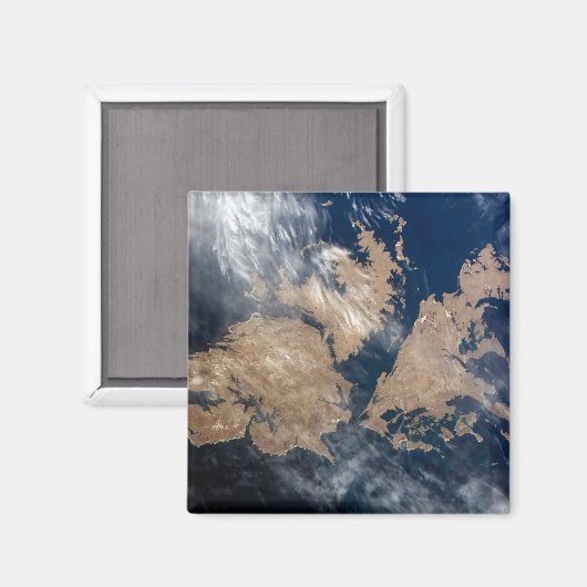 De Falklandeilanden (Islas Malvinas). Magneet (Voorkant / Achterkant)