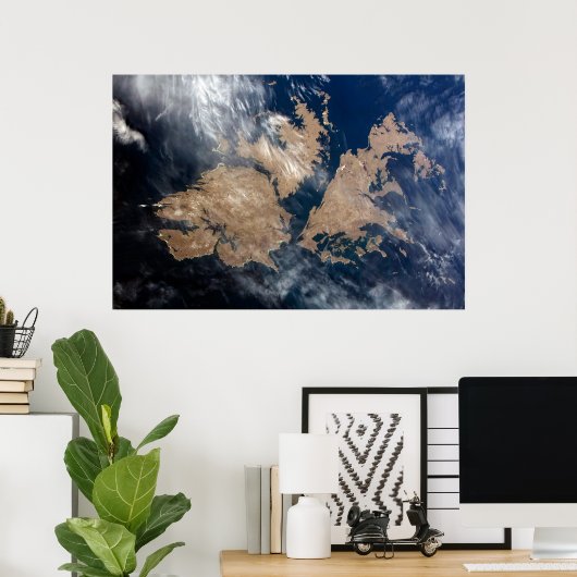 De Falklandeilanden (Islas Malvinas). Poster (Thuiskantoor)