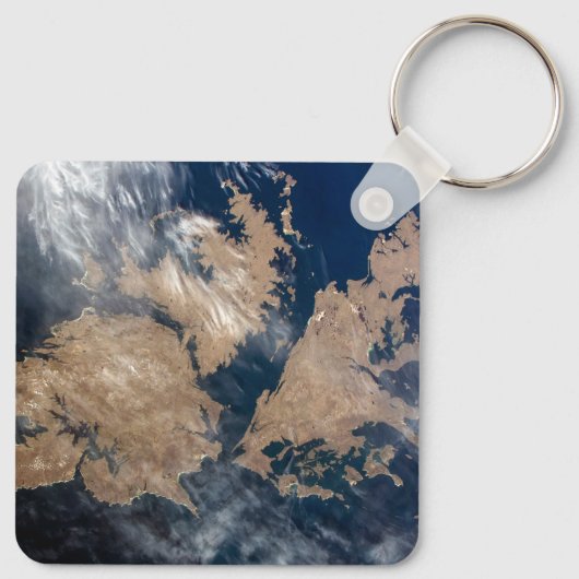 De Falklandeilanden (Islas Malvinas). Sleutelhanger (Achterkant)