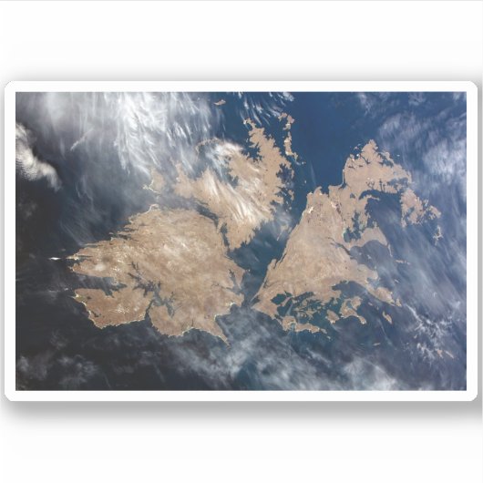 De Falklandeilanden (Islas Malvinas). Sticker (Voorkant)