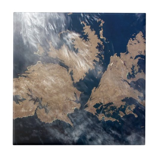 De Falklandeilanden (Islas Malvinas). Tegeltje (Voorkant)