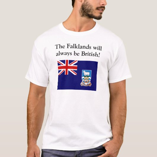 De Falklandeilanden zullen altijd Brits zijn T-shirt (Voorkant)