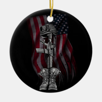 De Fallen Soldier-kerstversiering Keramisch Ornament