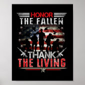 De Fallen Veteran Thereed Militaire Steun M Poster (Voorkant)