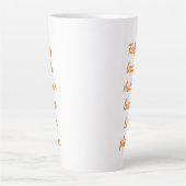 De fallende verlaten herfst Breeze latte alstublie Latte Mok (Voorkant)