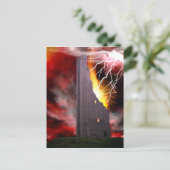 De Falling Tower Tarot Card Art Briefkaart (Staand voorkant)