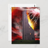 De Falling Tower Tarot Card Art Briefkaart (Voorkant / Achterkant)