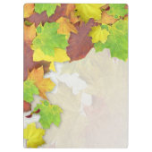 De fallkleuren van de herfst voegen Jouw naam toe Klembord (Achterkant)