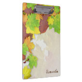 De fallkleuren van de herfst voegen Jouw naam toe Klembord (Rechts)