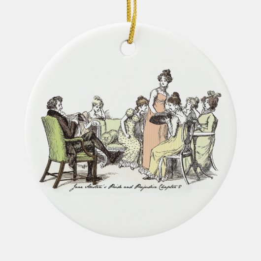 De familie Bennet - Jane Austen Pride & Prejudice Keramisch Ornament (Voorkant)