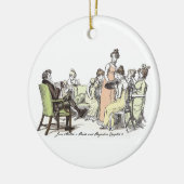 De familie Bennet - Jane Austen Pride & Prejudice Keramisch Ornament (Links)