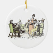 De familie Bennet - Jane Austen Pride & Prejudice Keramisch Ornament (Achterkant)