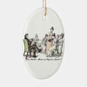 De familie Bennet - Jane Austen Pride & Prejudice Keramisch Ornament (Rechts)