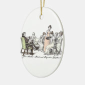 De familie Bennet - Jane Austen Pride & Prejudice Keramisch Ornament (Links)