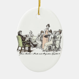 De familie Bennet - Jane Austen Pride & Prejudice Keramisch Ornament