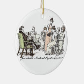 De familie Bennet - Jane Austen Pride & Prejudice Keramisch Ornament (Rechts)