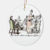 De familie Bennet - Jane Austen Pride & Prejudice Keramisch Ornament (Links)