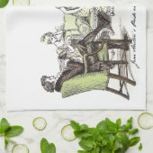 De familie Bennet - Jane Austen Pride & Prejudice Theedoek (Gevouwen)