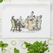 De familie Bennet - Jane Austen Pride & Prejudice Theedoek (Gevouwen)