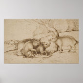 De familie Boar Poster (Voorkant)