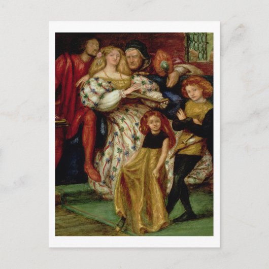 De familie Borgia, 1863 Briefkaart (Voorkant)