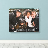 De familie canvas afdruk (Insitu (Houten vloer))