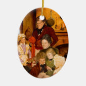 De familie Cratchit Keramisch Ornament (Voorkant)