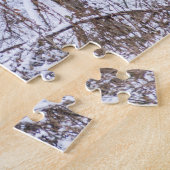 De familie Deer in sneeuw Legpuzzel (Zijkant)