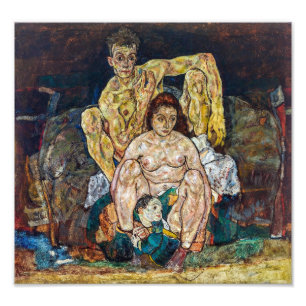 De familie   Egon Schiele   Foto Afdruk